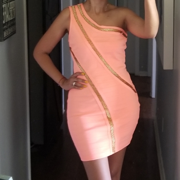 👗NEON ONE SHOULDER BODYCON DRESS - Picture 12 of 14